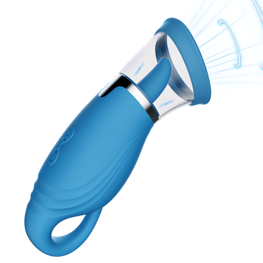 Sierra - 4 Suction Intensity 9 Tongue-licking & Vibrating Clit Nipple Stimulator