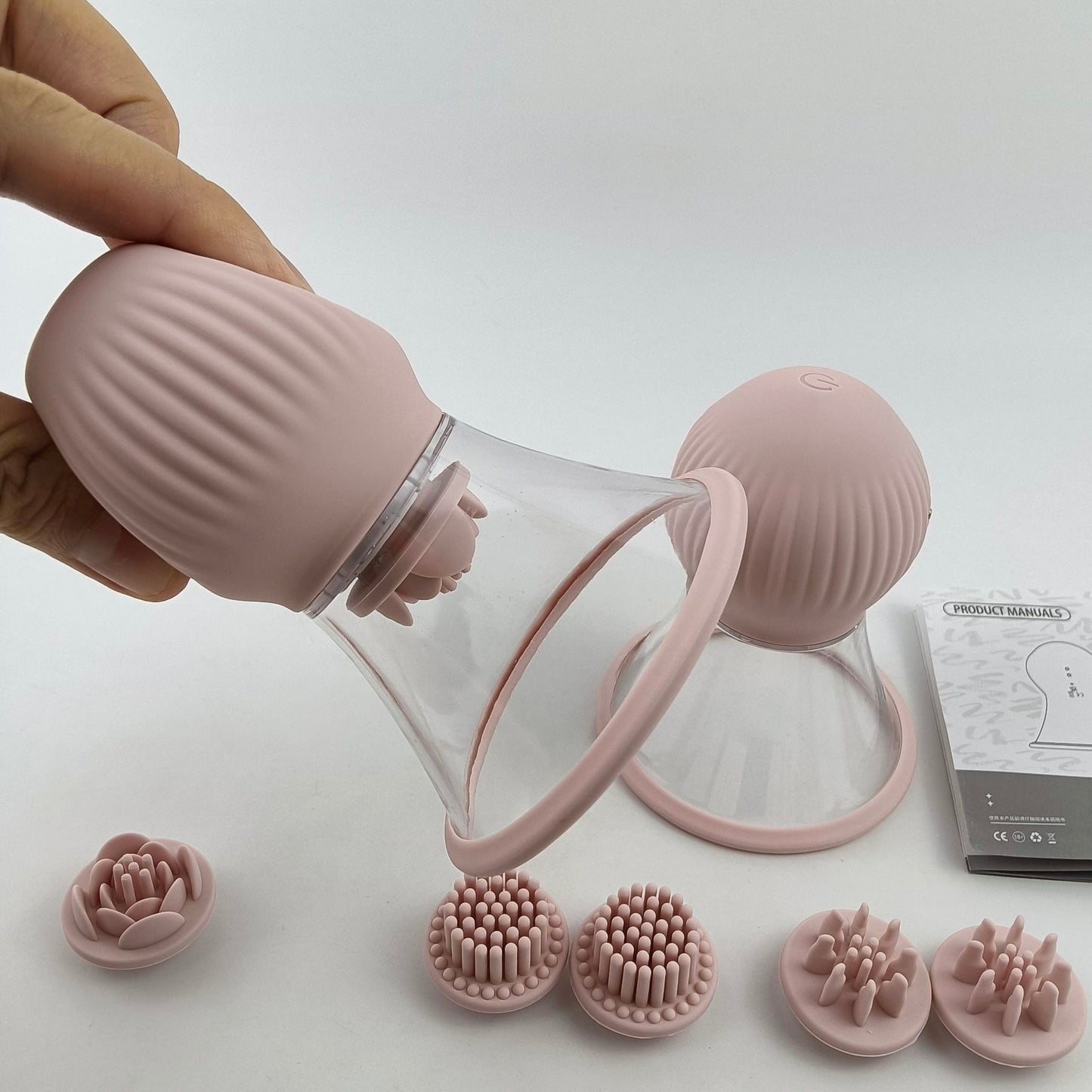 Lotus Pulse- App Controlled Nipple Toys-Rotation, Vibration & Suction