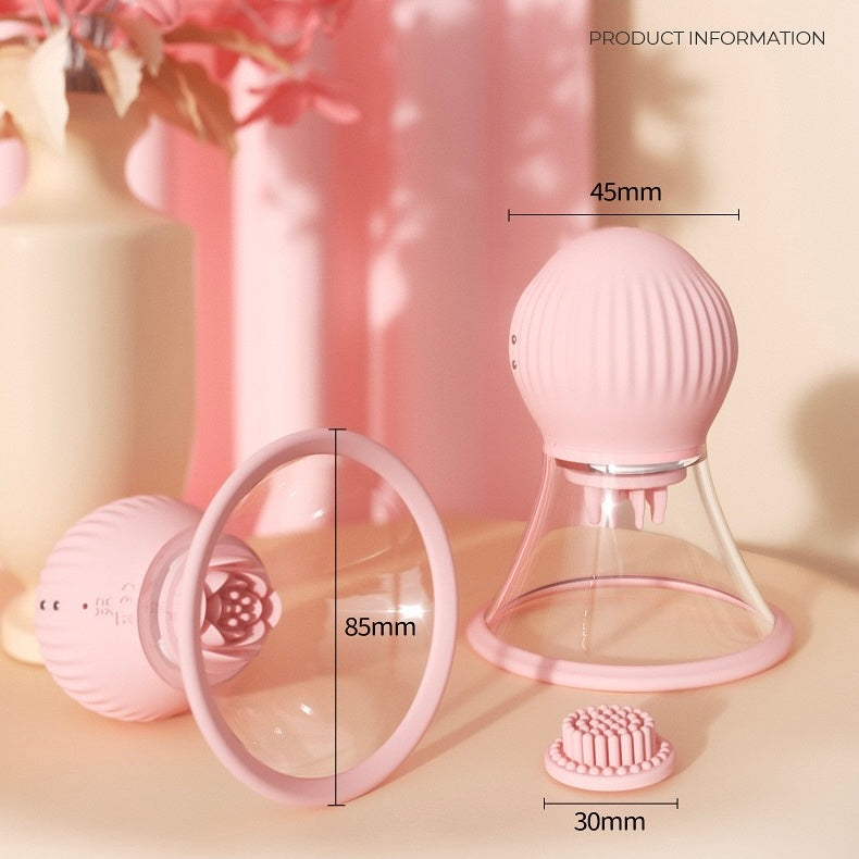 Lotus Pulse- App Controlled Nipple Toys-Rotation, Vibration & Suction