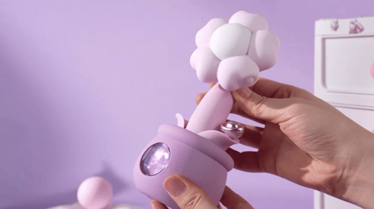 Flower Pot Pleasure Set — AI Interactive G-spot Vibrator, Clit & Nipple Sucker with Night Light & Alarm Clock
