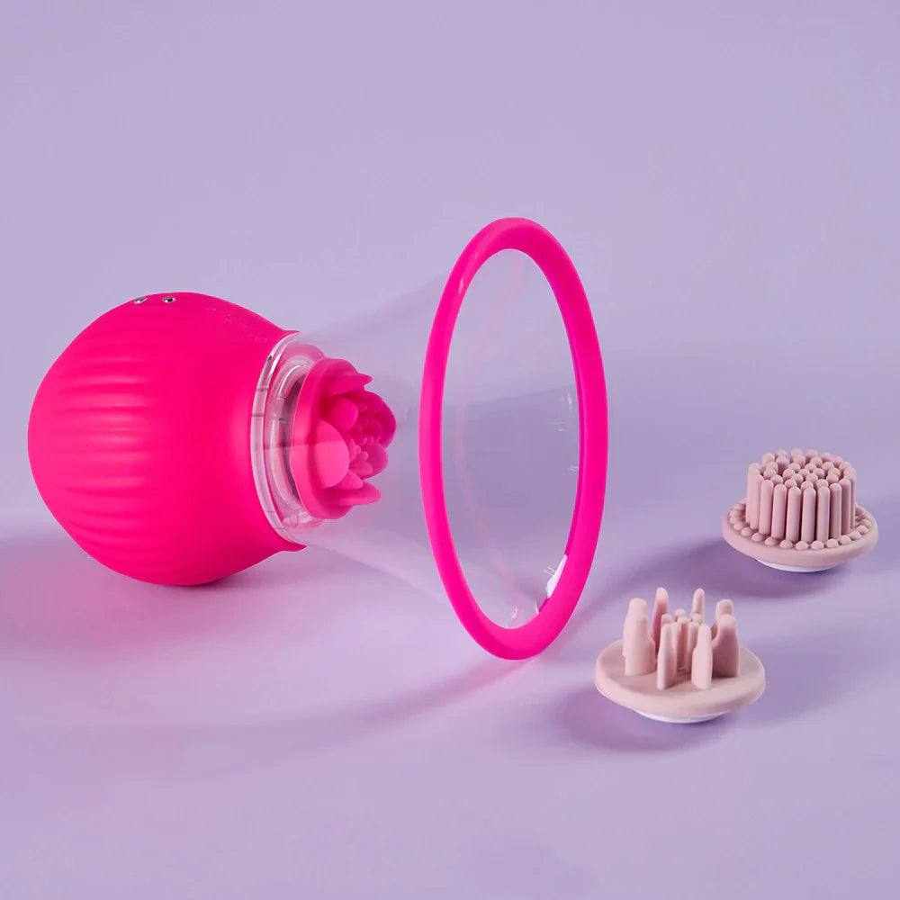 Lotus Pulse- App Controlled Nipple Toys-Rotation, Vibration & Suction