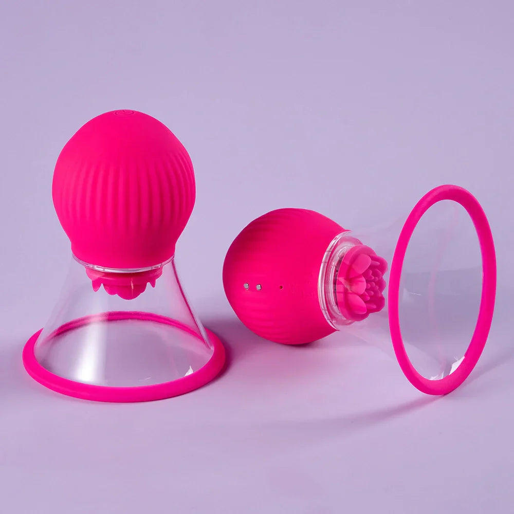 Lotus Pulse- App Controlled Nipple Toys-Rotation, Vibration & Suction