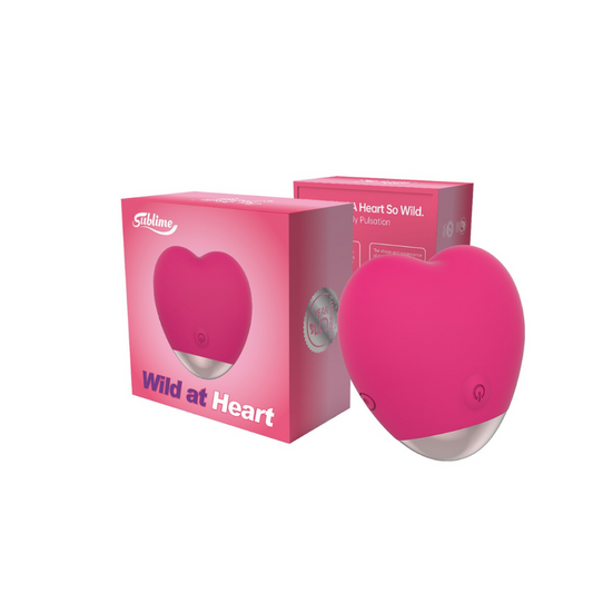 Wild at Heart Silicone External Heart Shaped Clitoral Vibrator