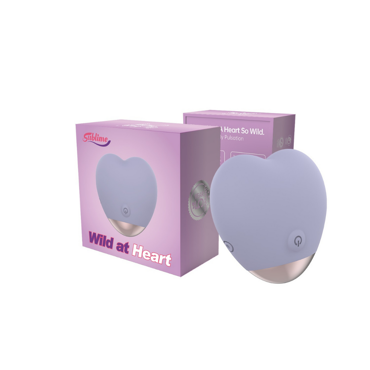 Wild at Heart Silicone External Heart Shaped Clitoral Vibrator